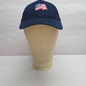 NWT Desert Dry Antigua Women's Golf Hat Navy Blue with American Flag